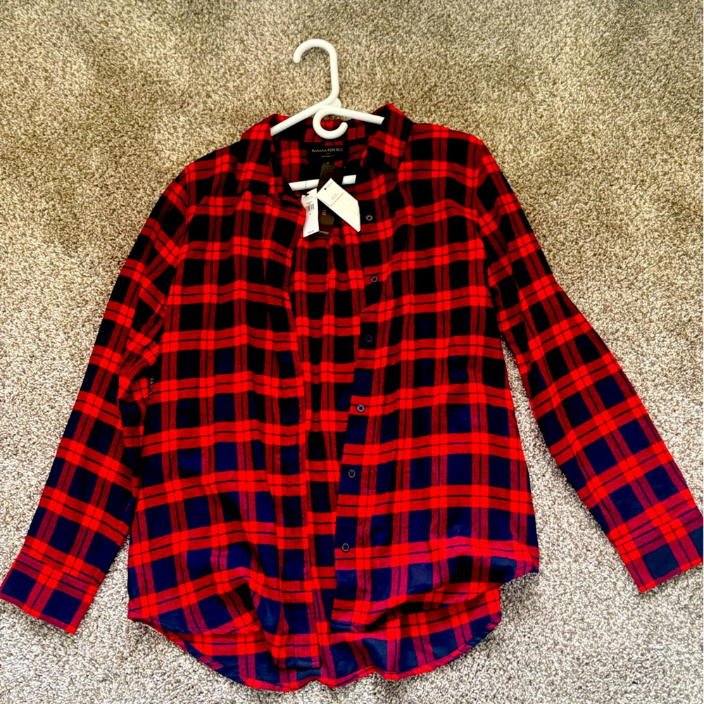 NWT Red/Black Womens Flannel shirt